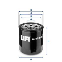Olejový filter UFI 23.452.00