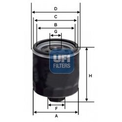 Olejový filter UFI 23.592.00