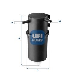 Palivový filter UFI 24.145.00