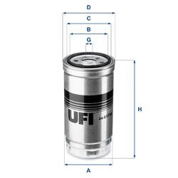 Palivový filter UFI 24.417.00