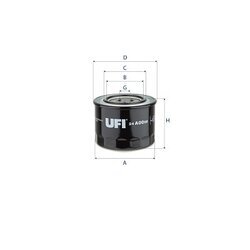 Palivový filter UFI 24.A00.00