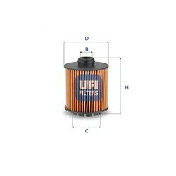 Olejový filter UFI 25.288.00