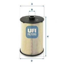 Palivový filter UFI 26.043.00