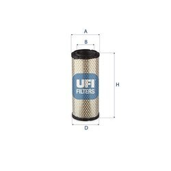 Vzduchový filter UFI 27.A02.00