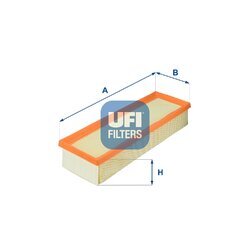 Vzduchový filter UFI 30.186.00