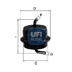 Palivový filter UFI 31.565.00