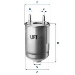 Palivový filter UFI 24.187.00