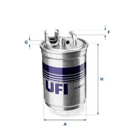 Palivový filter UFI 24.400.00