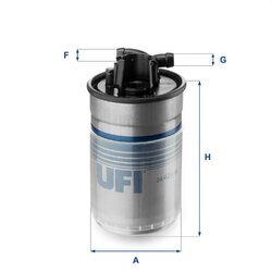 Palivový filter UFI 24.424.00