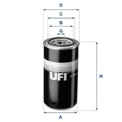 Palivový filter UFI 24.480.00