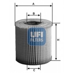 Olejový filter UFI 25.081.00