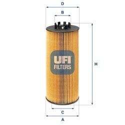 Olejový filter UFI 25.236.00
