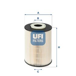 Palivový filter UFI 26.020.00