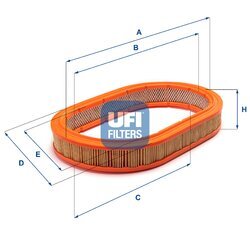 Vzduchový filter UFI 27.076.00