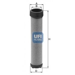 Filter sekundárneho vzduchu UFI 27.406.00