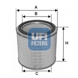 Vzduchový filter UFI 27.724.00