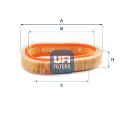 Vzduchový filter UFI 30.806.00