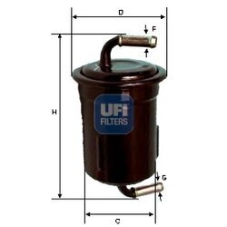 Palivový filter UFI 31.649.00