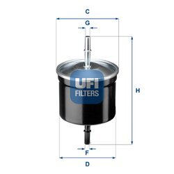Palivový filter UFI 31.811.00