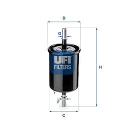 Palivový filter UFI 31.843.00