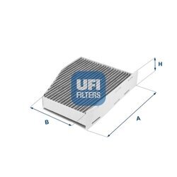 Filter vnútorného priestoru UFI 54.124.00