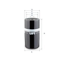 Filter pracovnej hydrauliky UFI 86.011.00