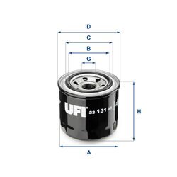 Olejový filter UFI 23.131.01