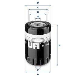Olejový filter UFI 23.164.03