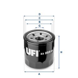 Olejový filter UFI 23.255.00