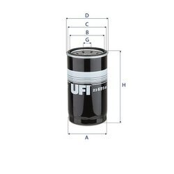 Olejový filter UFI 23.651.00