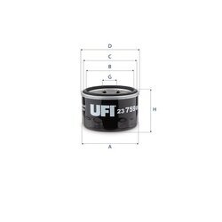 Olejový filter UFI 23.759.00