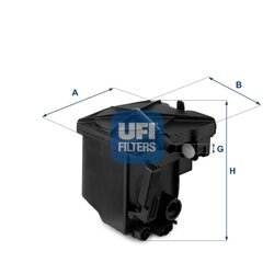 Palivový filter UFI 24.027.00