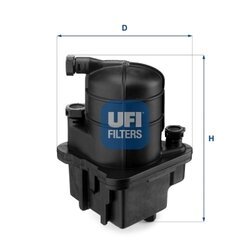 Palivový filter UFI 24.088.00