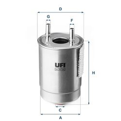 Palivový filter UFI 24.147.00