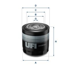 Palivový filter UFI 24.363.01