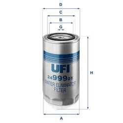Palivový filter UFI 24.999.01
