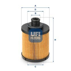 Olejový filter UFI 25.031.00