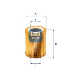 Olejový filter UFI 25.164.00