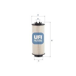Palivový filter UFI 26.146.00