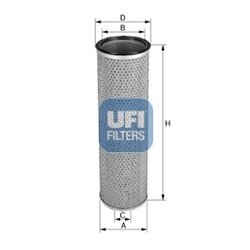 Filter sekundárneho vzduchu UFI 27.549.00