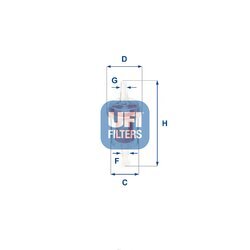Palivový filter UFI 31.027.00