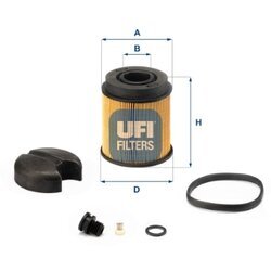 Filter močoviny UFI 44.001.00