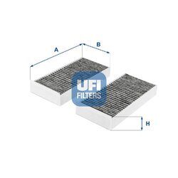 Filter vnútorného priestoru UFI 54.279.00