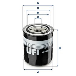 Olejový filter UFI 23.248.00