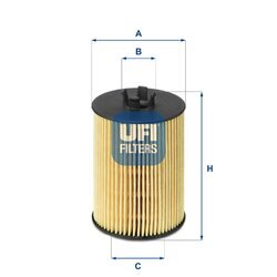 Olejový filter UFI 25.063.00