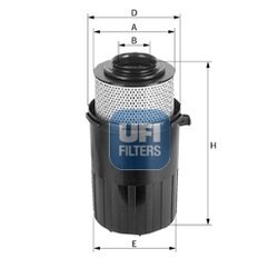 Vzduchový filter UFI 27.231.00