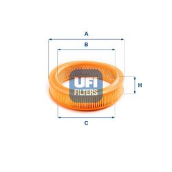 Vzduchový filter UFI 27.728.00