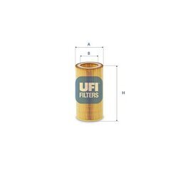 Vzduchový filter UFI 27.H08.00