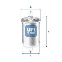 Palivový filter UFI 31.506.00