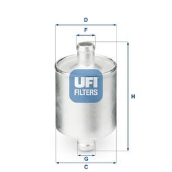 Palivový filter UFI 31.836.00